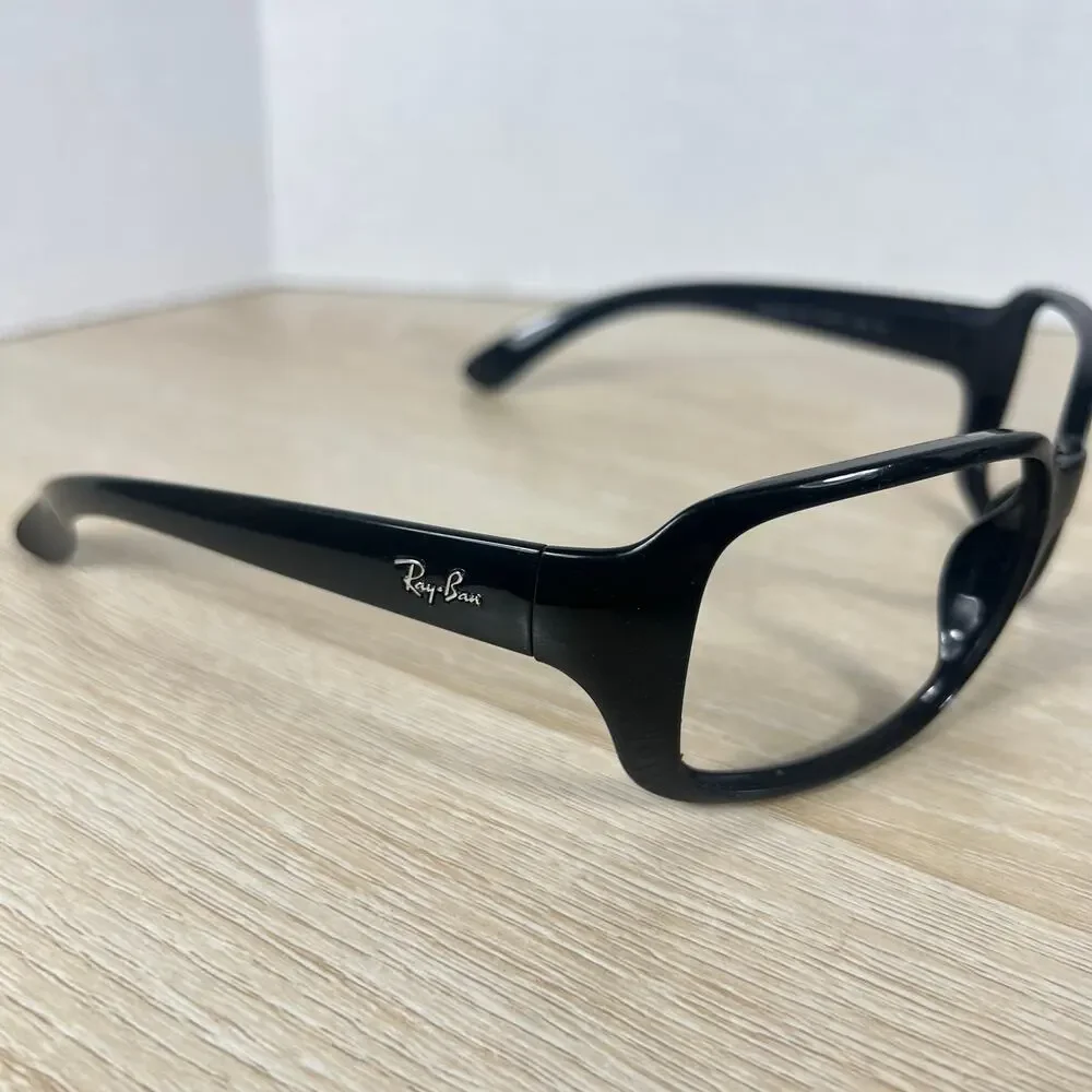 Ray-Ban RB4068 601 Sunglasses Black FRAMES ONLY Wrap Made in Italy